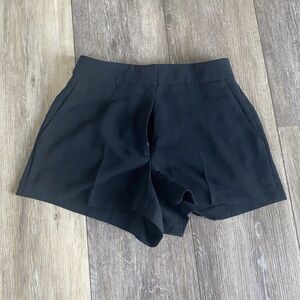Aritzia Black High-Waist Tailored Shorts
